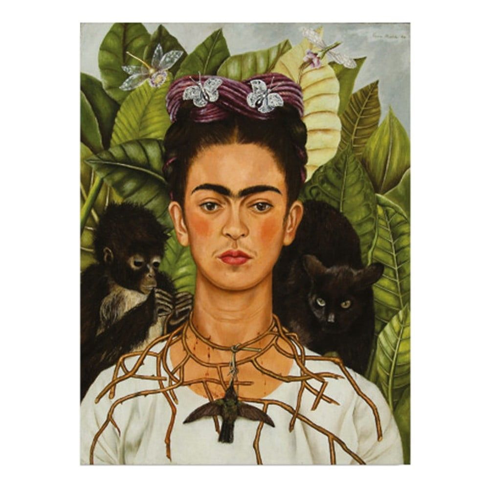 Nástenná reprodukcia na plátne Frida Kahlo, 30 × 40 cm