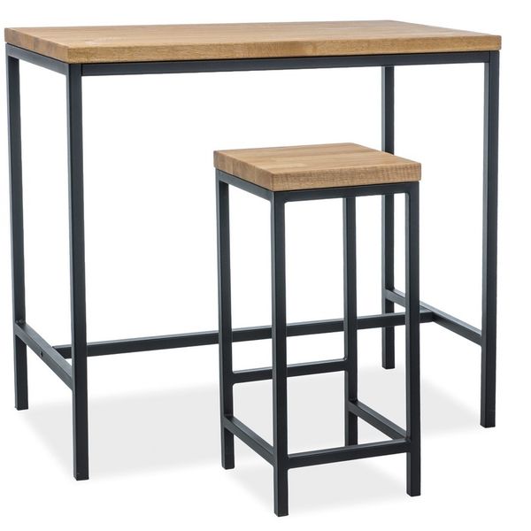 Signal Barový stôl METRO drevo/kov