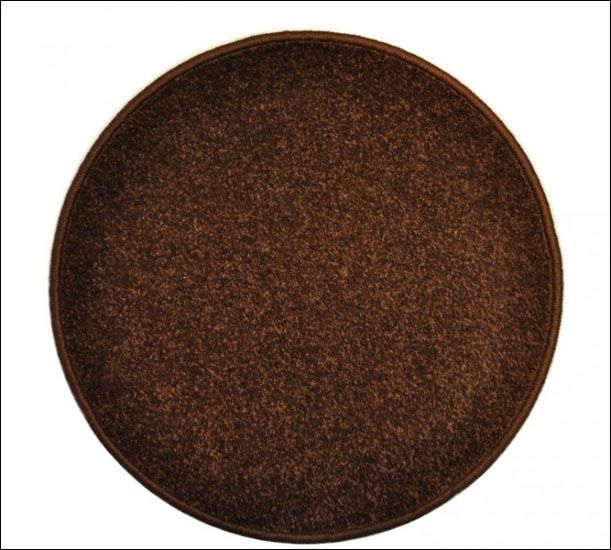 Eton hnedý koberec gulatý - eton hnedý koberec guľatý - 100 cm