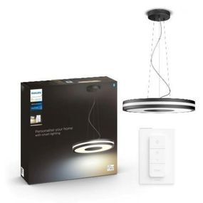 Hue Bluetooth LED White Ambiance Závěsné svítidlo Philips Being 8718696175286 25W 2900lm 2200-6500K 24V, černé s dálkovým ovladačem