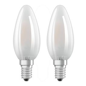 OSRAM LED žiarovka E14 4W teplá biela sada 2 ks, E14, 4W, Energialuokka: E, P: 9.7 cm