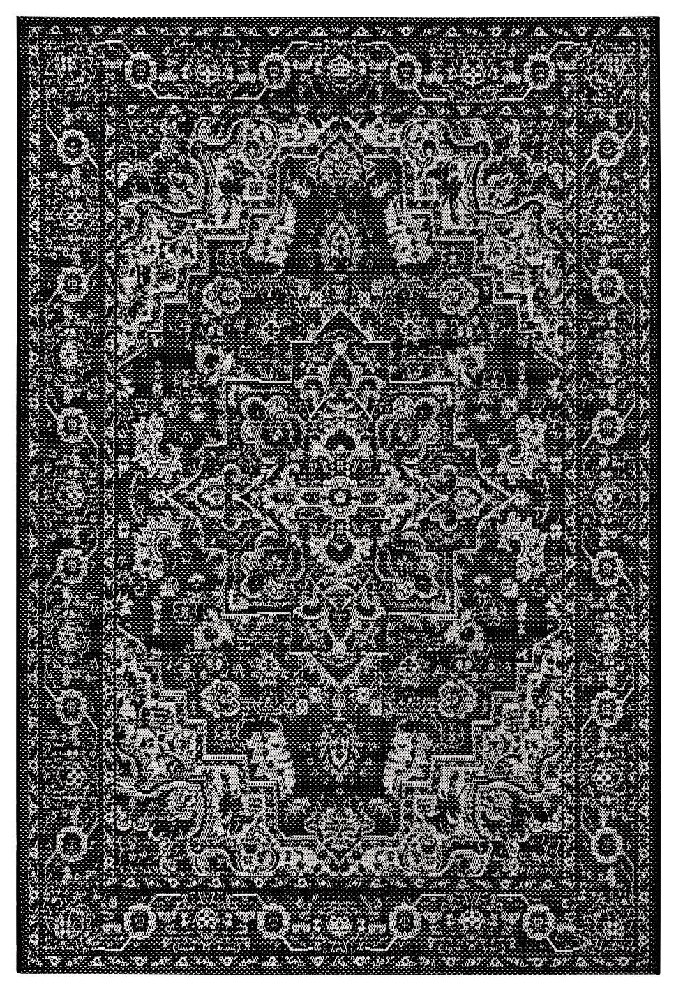 Hanse Home Collection koberce Kusový orientálny koberec Flatweave 104807 Black / Cream - 160x230 cm