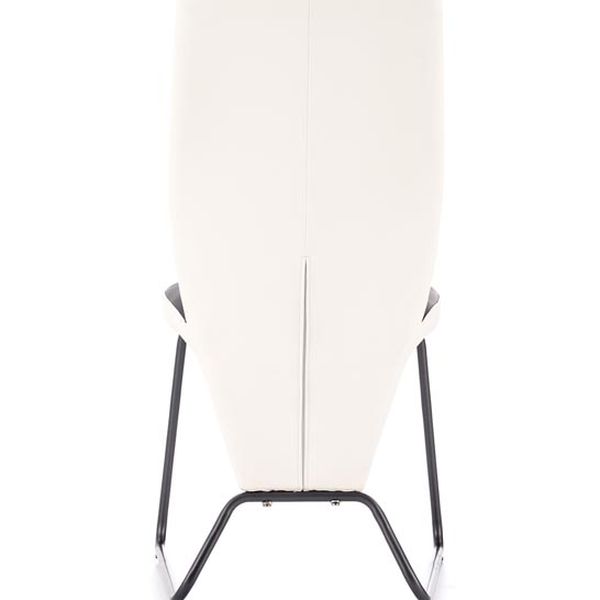 Halmar K300 jedálenská stolička, biela / čierna