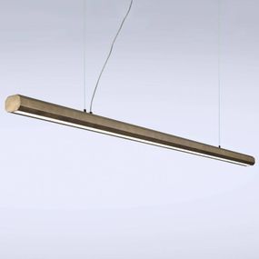 Marchetti Závesné LED sveetlo Materica trám 200 cm mosadz, Obývacia izba / jedáleň, betón, 30W, P: 200 cm, K: 6.5cm