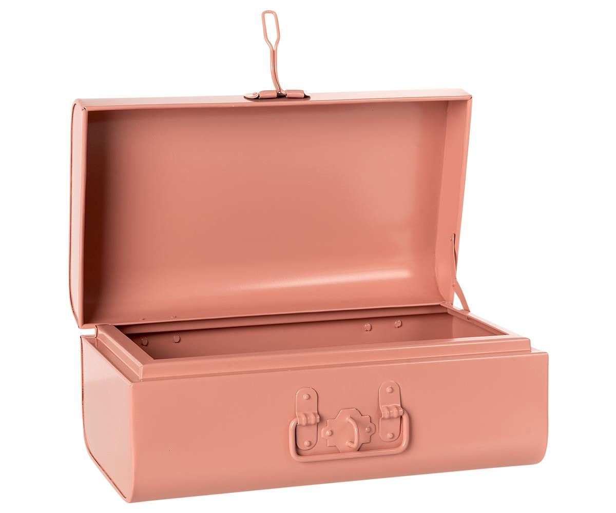 Maileg Kovový úložný kufrík Pastel Maileg Růžový