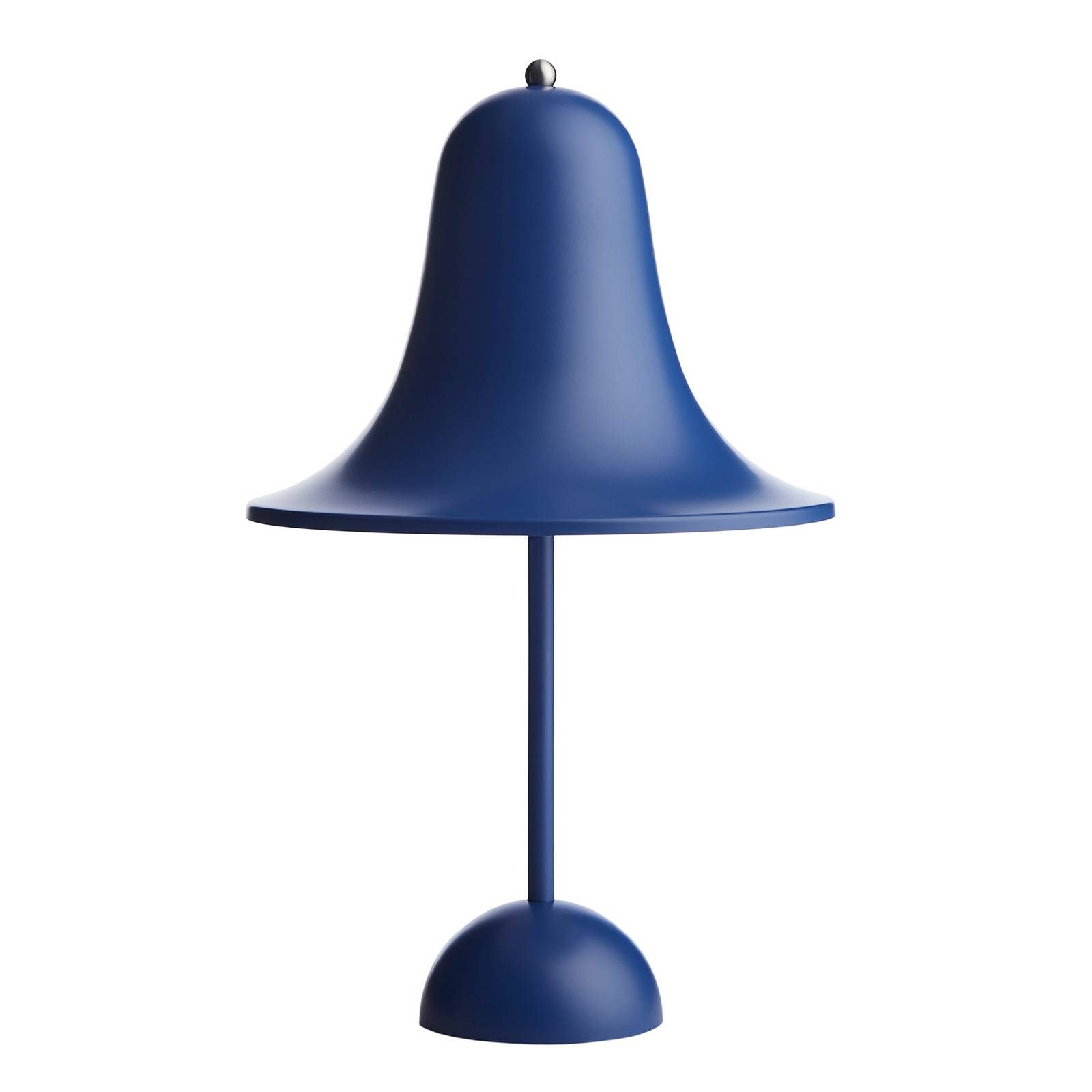 Verpan VERPAN Pantop portable LED lampa modrá matná, Obývacia izba / jedáleň, polykarbonát, brúsený kov, 1.5W, K: 30cm