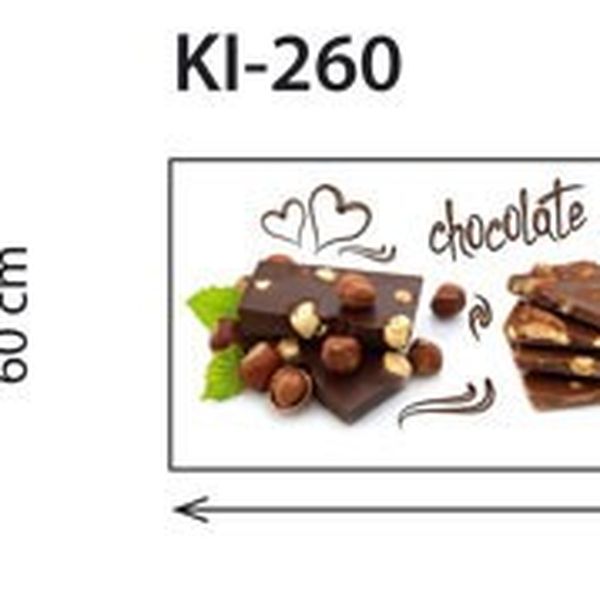 KI-260-021 Fototapeta do kuchyne - Chocolate (Čokoláda) 260 x 60 cm