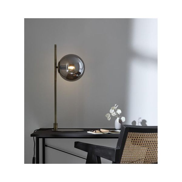 Čierna stolová lampa Markslöjd Dione, výška 62,5 cm