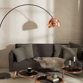 Stojaca lampa BANGUI 170 - 210 cm Dekorhome Rosegold