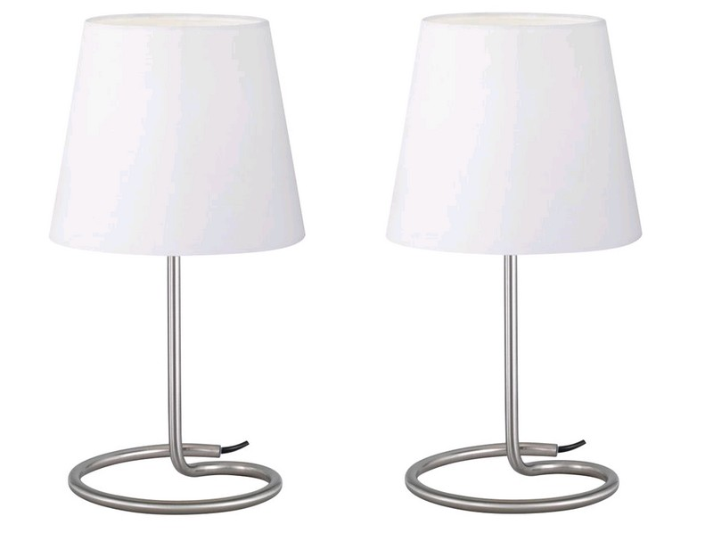 Stolná lampička - set 2 ks Twin, biela