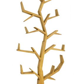 Polica v tvare stromu cos 25 - k13 bielená borovica