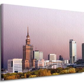 Warszawa, panorama miasta - Obraz na płótnie CS0038