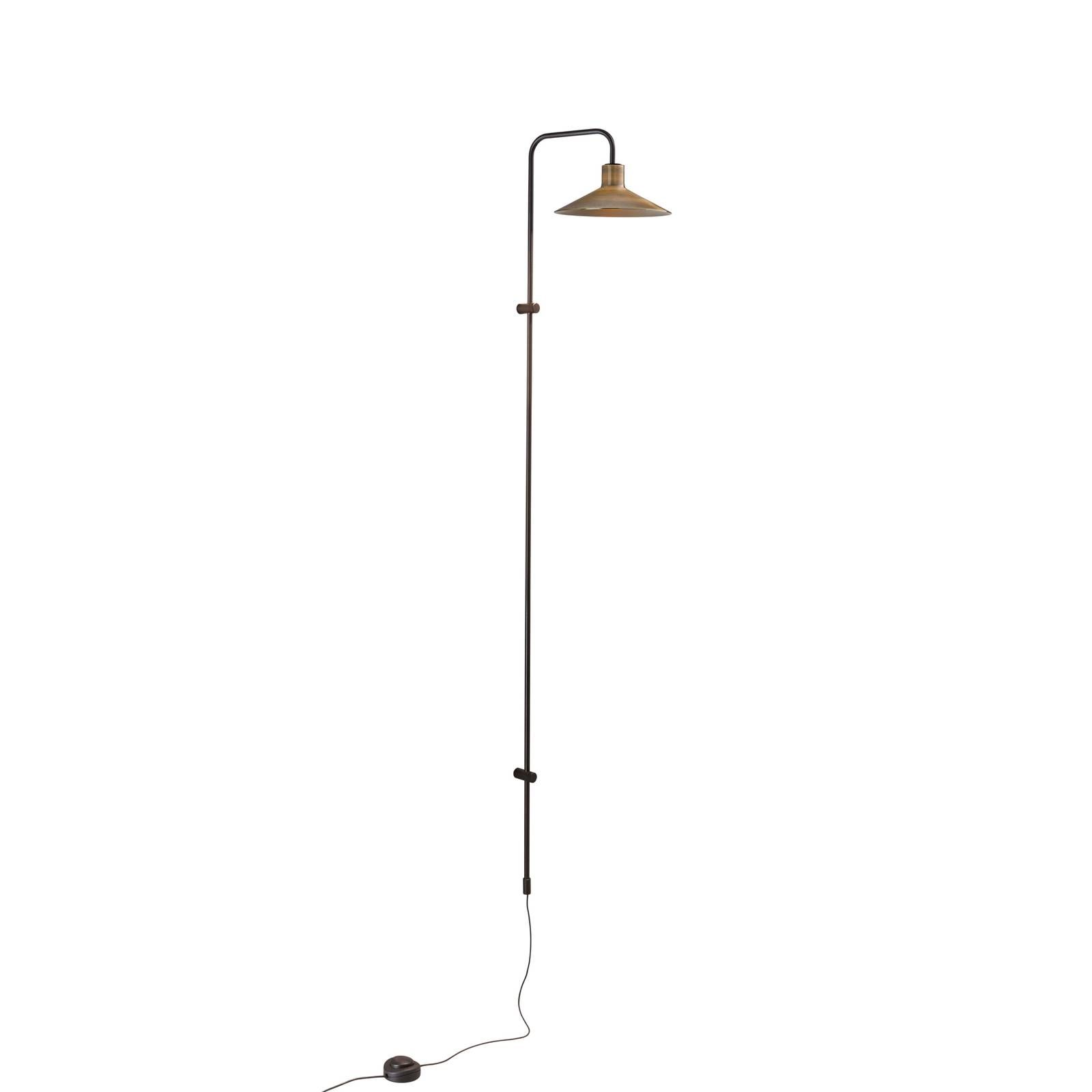 Bover Platet A05 nástenné LED stmievač mosadz, Obývacia izba / jedáleň, hliník, mosadz, železo, 4.2W, L: 20 cm, K: 142cm
