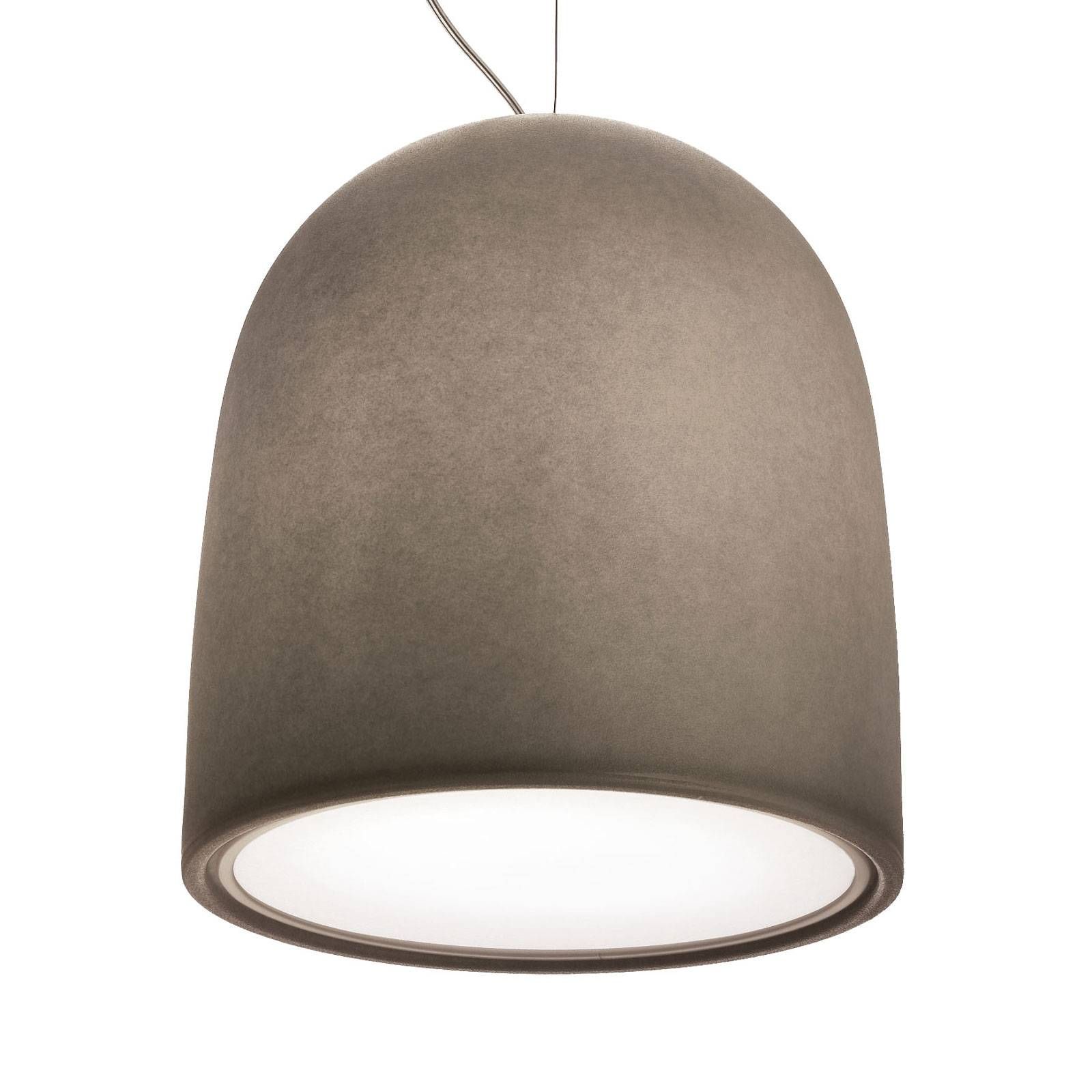 Modo Luce Campanone závesná lampa Ø 51cm tmavosivá, Obývacia izba / jedáleň, kov, polyetylén, E27, 70W, K: 45cm