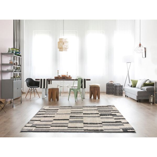 Sivo-krémový koberec 80x150 cm Enya – Universal