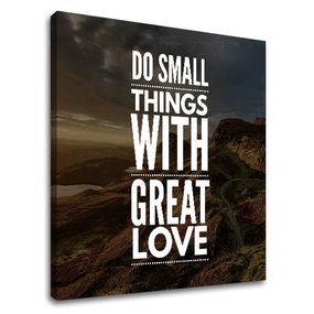 Motivačný obraz na stenu Do small things_001