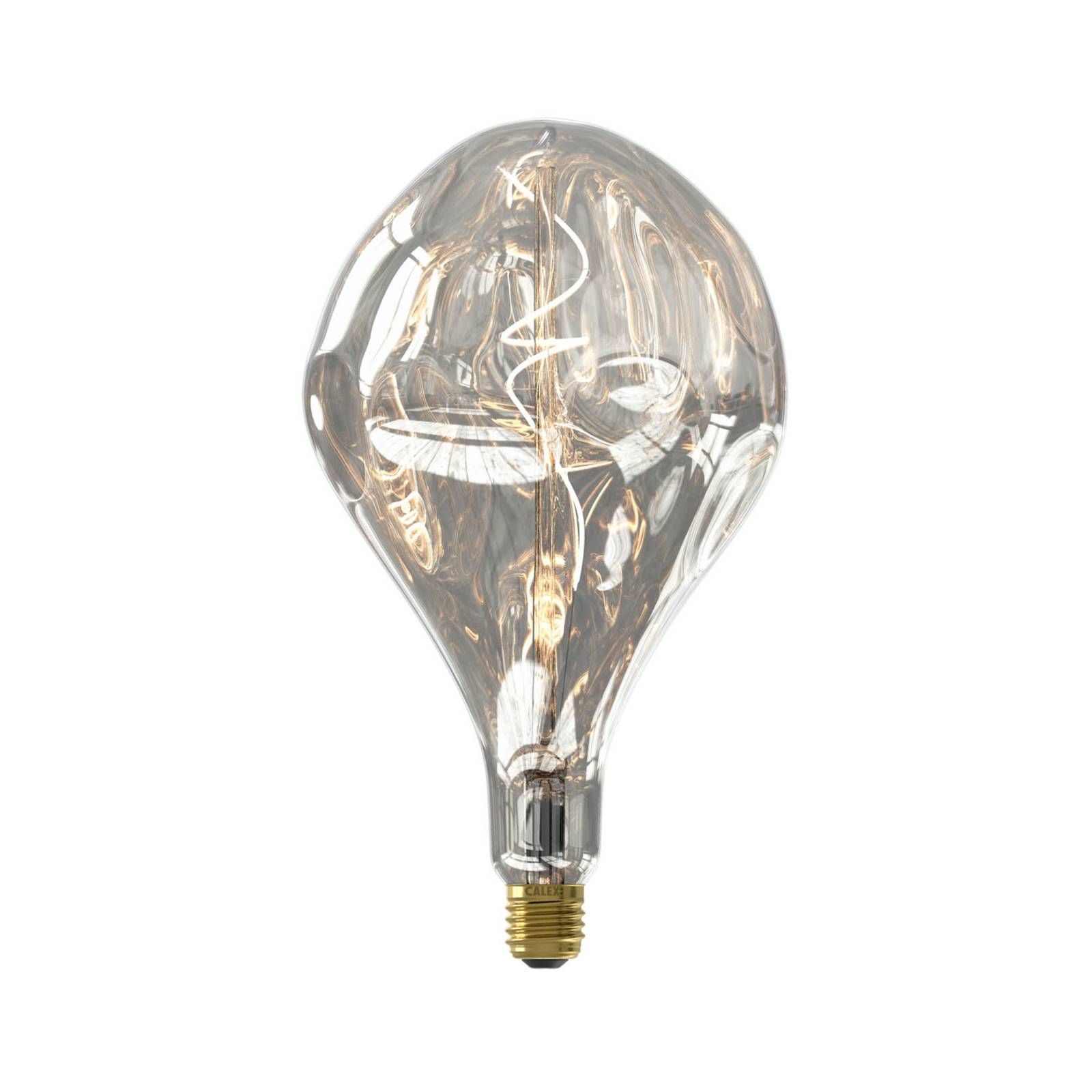 Calex Organic Evo LED žiarovka E27 6W strieborná, sklo, E27, 6W, P: 28 cm