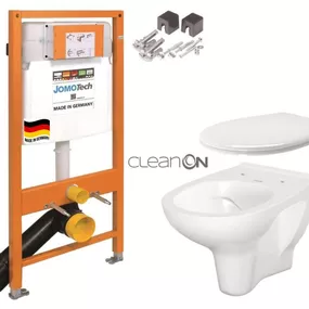 JOMOTech modul pre závesné WC bez sedátka + WC CERSANIT ARTECO CLEANON + SEDADLO 174-91100700-00 AT2