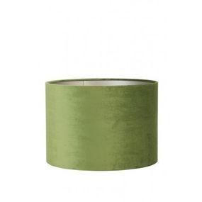 Zelené zamatovej tienidlo na lampu Velours - Ø 18 * 15cm / E27