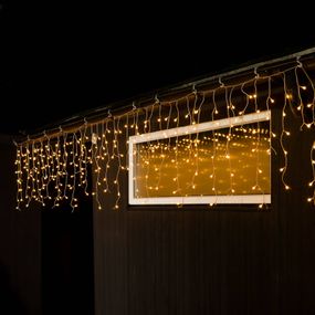 Konstsmide Christmas Svetelný LED záves Mrznúci dážď jantár 10 m, plast, Energialuokka: E, L: 1027 cm, K: 70cm