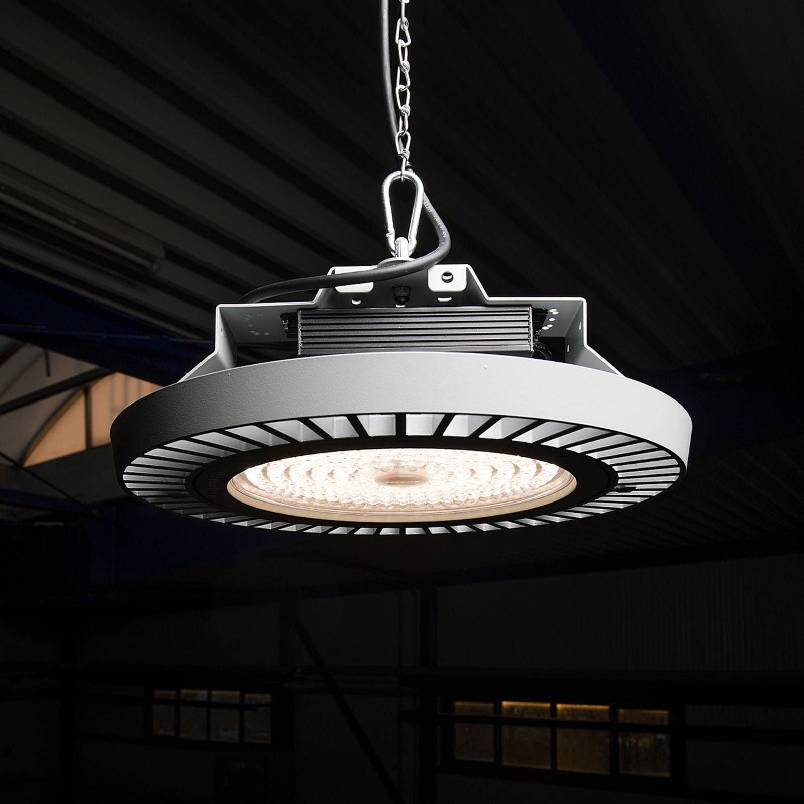LTS Halová LED lampa FLC 840 kyvadlo šošovka 66° 106W, hliník, polykarbonát, 106W, K: 18.6cm