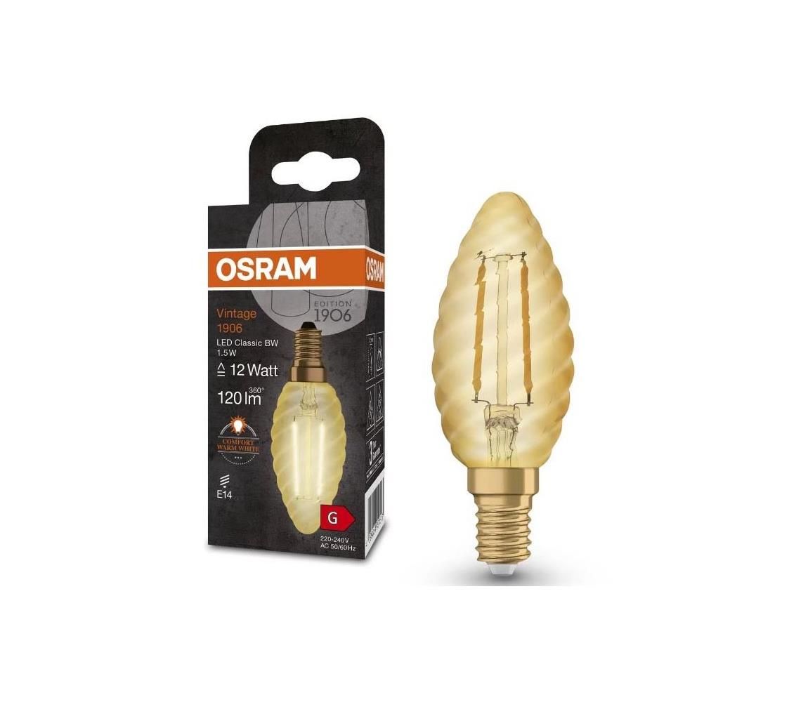 LED Žiarovka VINTAGE E14/1,5W/230V 2400K - Osram