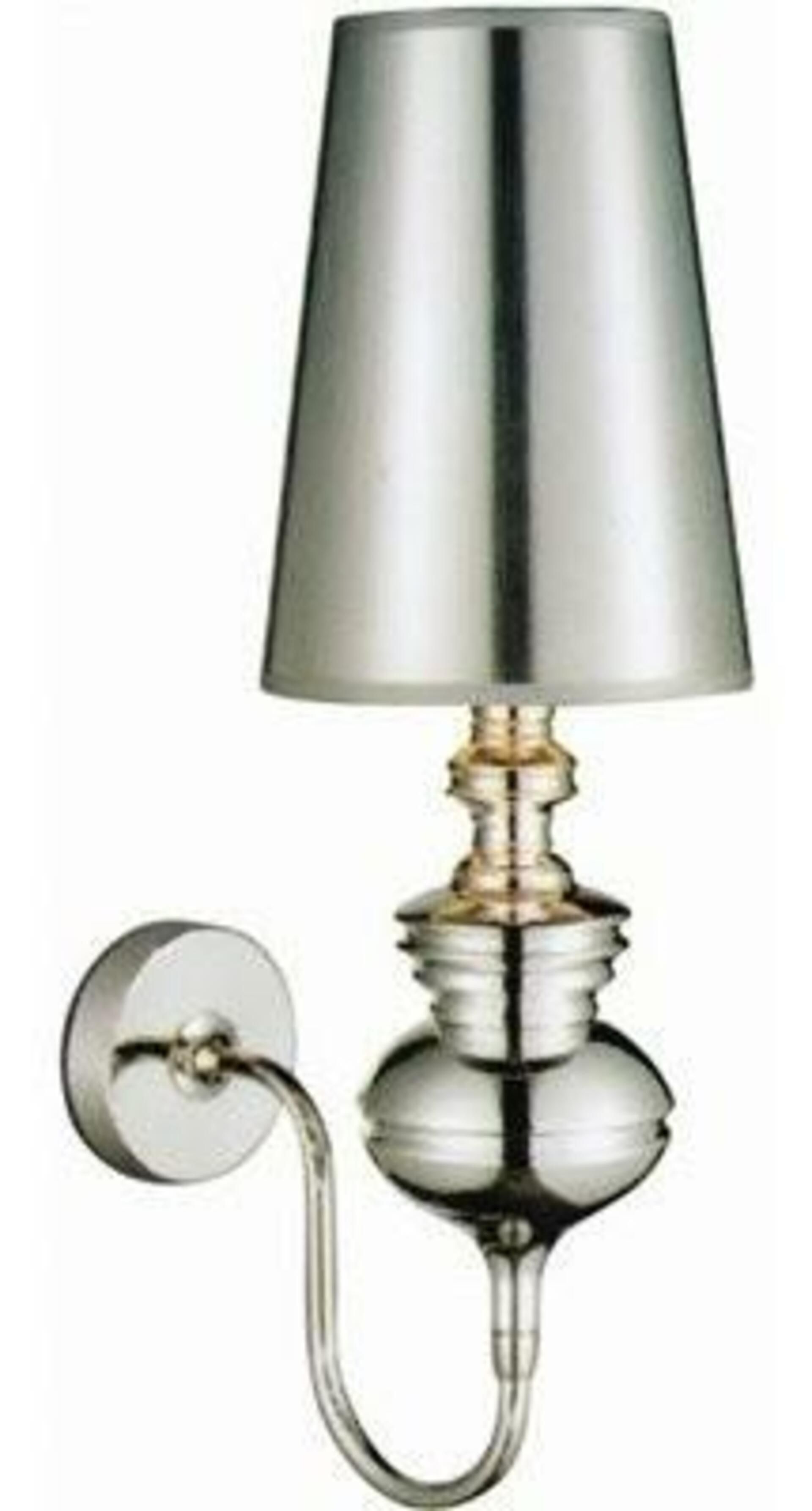 Nástěnná lampa AZzardo Baroco wall silver AZ0308 E14 1x11W IP20 18cm stříbrná