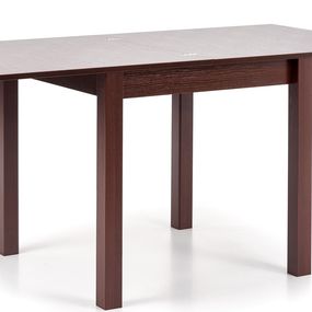 HALMAR Jedálenský rozkladací stôl GRACJAN cierny orech 80-160x80 cm