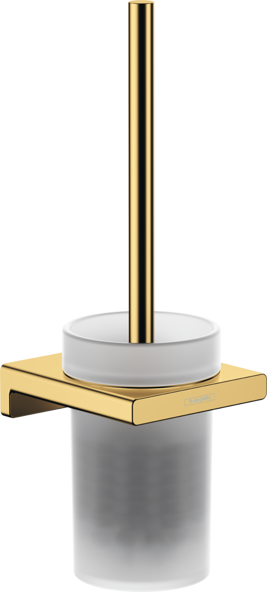 Hansgrohe AddStoris - Držiak na WC kefu nástenný, leštený vzhľad zlata 41752990
