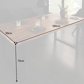Jedálenský stôl THOR II Dekorhome 180x90x77 cm