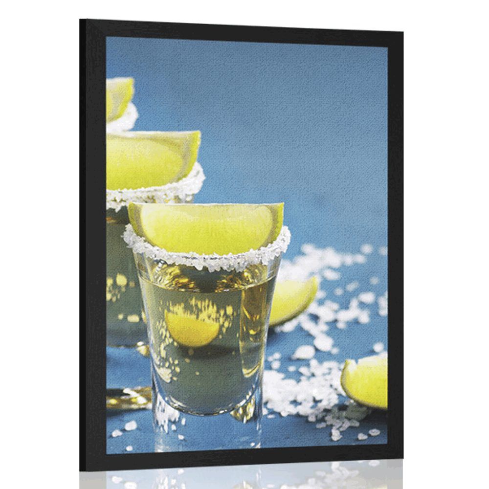 Plagát mexická tequila - 30x45 black