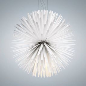Foscarini Sun – Light of Love závesná LED biela, Obývacia izba / jedáleň, hliník, oceľ, 35W, K: 62cm