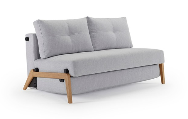 INNOVATION - Rozkladacia pohovka CUBED WOOD SOFA 160-200