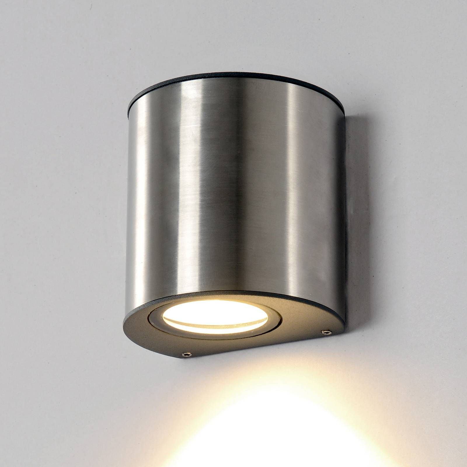 Eco-Light Nástenné LED svetlo Ilumi pre vonkajší priestor, ušľachtilá oceľ, 6W, L: 9.5 cm, K: 10cm