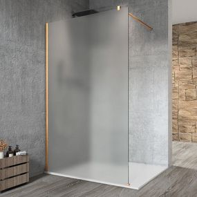 GELCO - VARIO GOLD MATT jednodielna sprchová zástena na inštaláciu k stene, matné sklo, 1000 mm GX1410-01