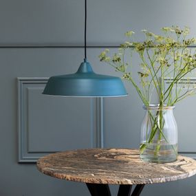 Dyberg Larsen Raw závesná lampa, tmavozelená, Obývacia izba / jedáleň, kov, E27, 20W, K: 30cm