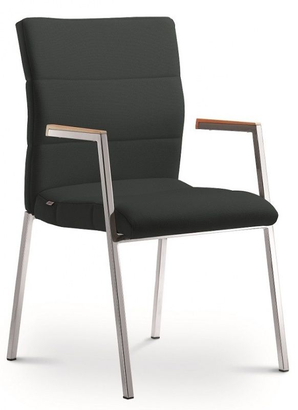LD SEATING Konferenčná stolička LASER 681-K-N2, kostra efekt hliník