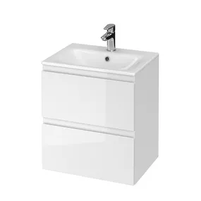 Kúpeľňová skrinka s umývadlom CERSANIT - SET B273 MODUO 50 - BIELA (801-312-DSM)