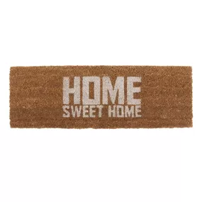 Rohožka s bielym nápisom PT LIVING Home Sweet Coir, 75 × 26 cm