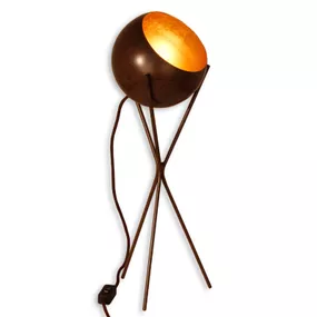 Menzel Solo – trojnohá stolná lampa, Obývacia izba / jedáleň, železo, E27, 42W, K: 62cm