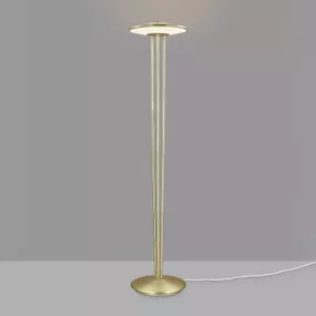 DFTP by Nordlux Stojacia LED lampa Blanche s funkciou stmievania, Obývacia izba / jedáleň, kov, plast, 15W, K: 141cm