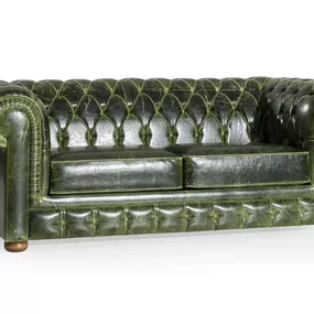 Dizajnová sedačka Chesterfield 185 cm zelená