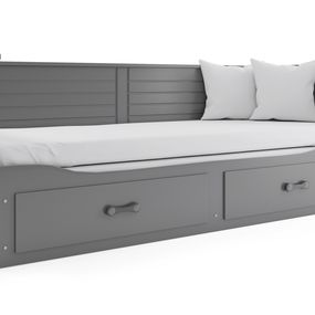 Rozkladacia posteľ HERMES 200x80cm GRAFIT