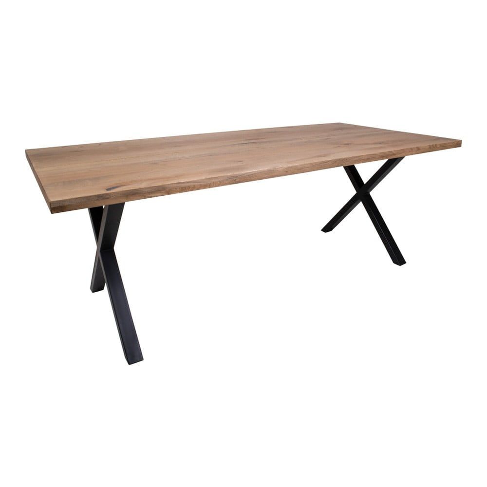 Jedálenský stôl z dubového dreva House Nordic Montpellier Smoked Oiled Oak, 200 × 95 cm