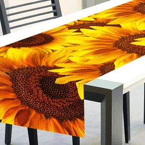 TS 003 Dimex Behúň na stôl obrus, Slnečnica, veľkosť 40 x 140 cm