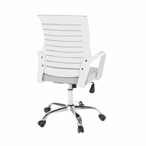 Kancelárske kreslo, biela/sivá, CAGE