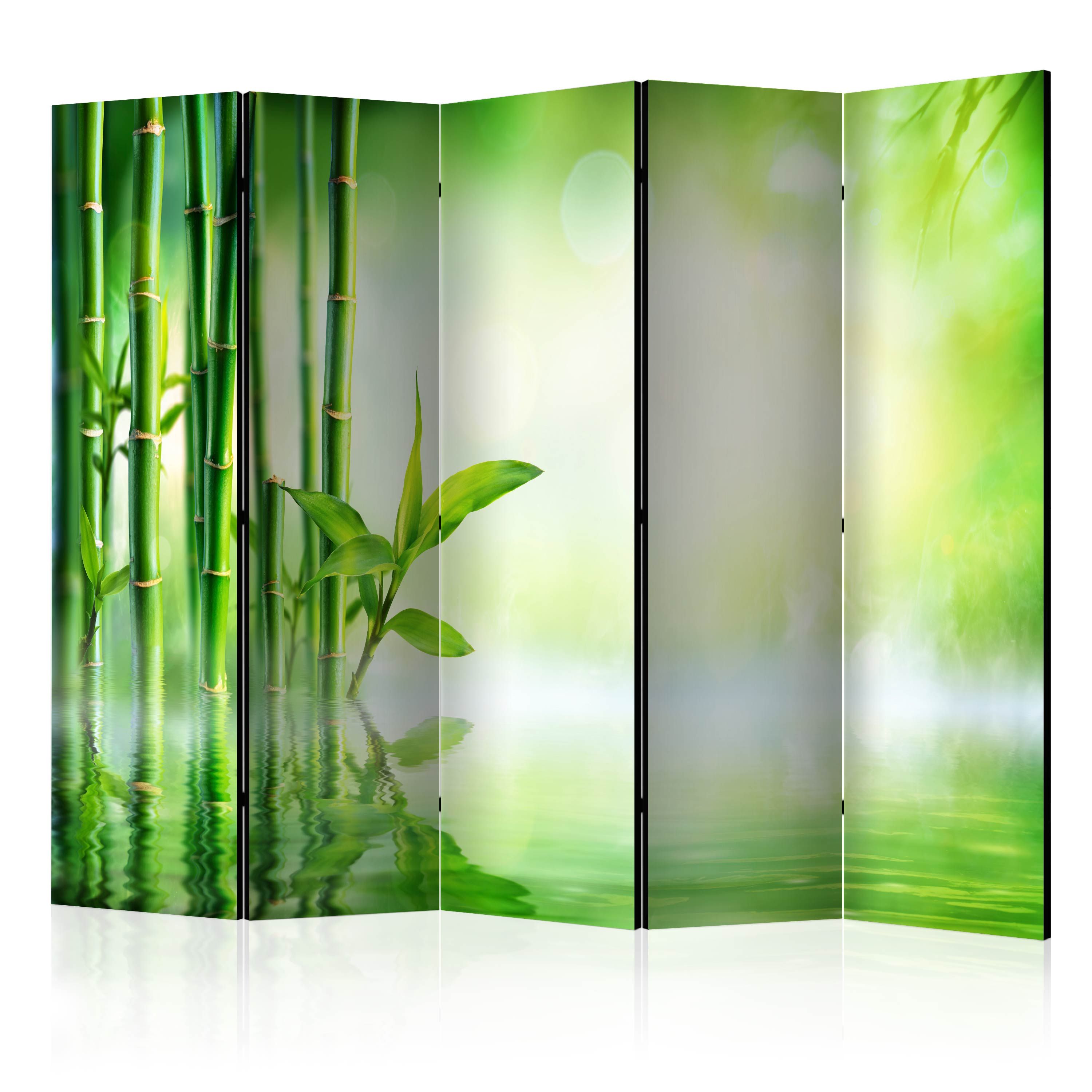 Artgeist Paraván - Green Bamboo II [Room Dividers]