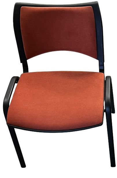ALBA konferenčná stolička SMART čalúnená čierno-oranžová