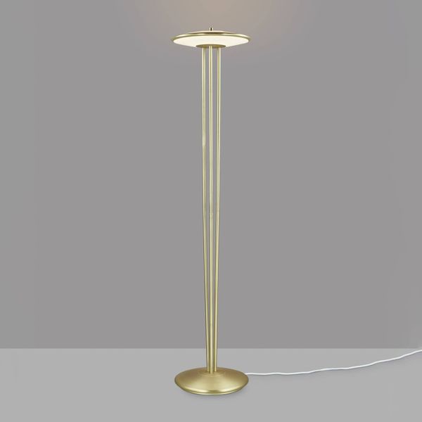 DFTP by Nordlux Stojacia LED lampa Blanche s funkciou stmievania, Obývacia izba / jedáleň, kov, plast, 15W, K: 141cm