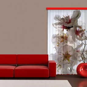 FCS L 7506 AG Design textilný foto záves obrazový Flowers - kvety FCSL 7506, veľkosť 140 x 245 cm